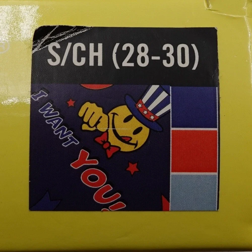 Joe Boxer Boxer Briefs Mens Small Blue Red 4-Pack Cotton Stretch Uncle Sam 28-30